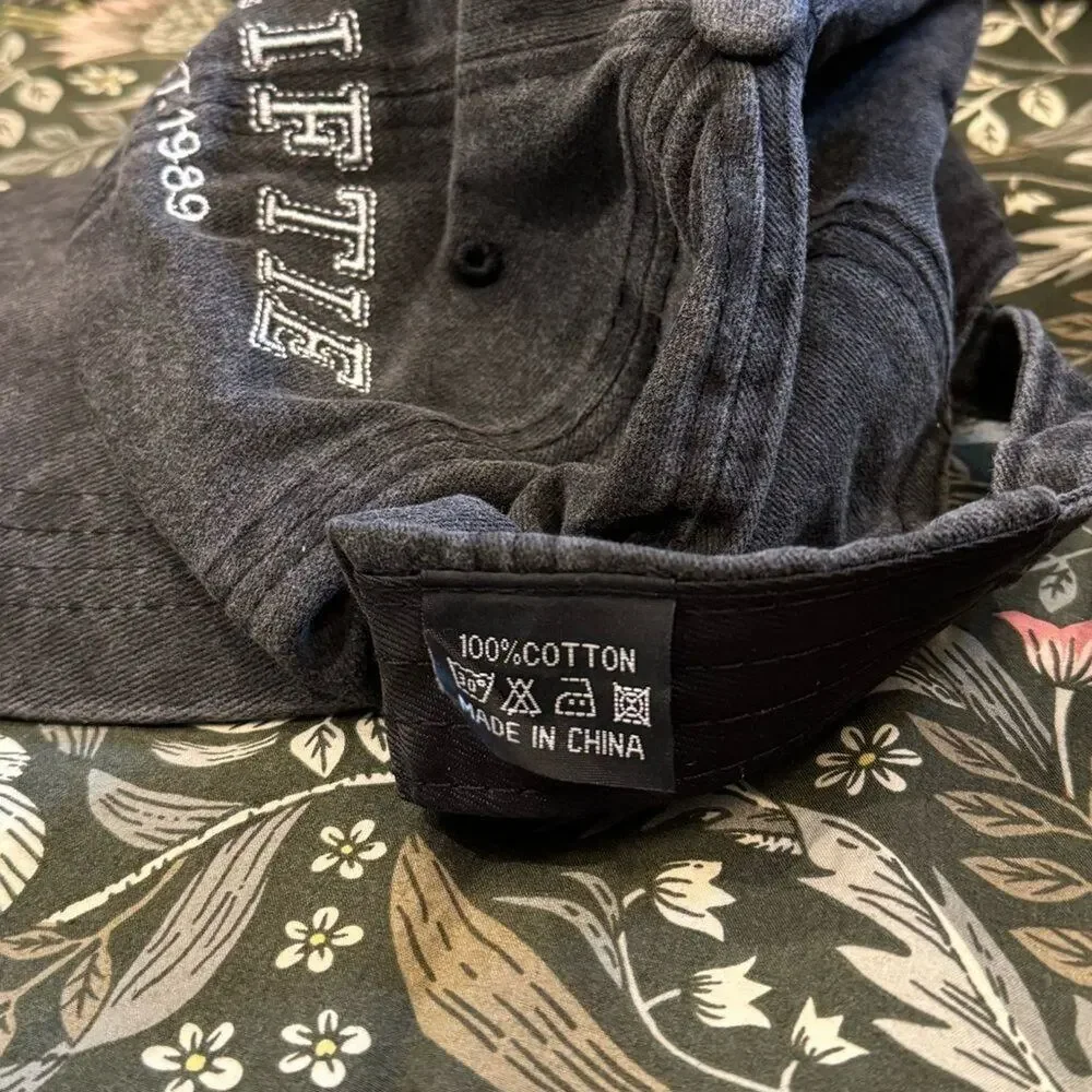 Swiftie Est. 1989 Dad Hat Taylor Swift TTPD Black White Embroidered Baseball Cap